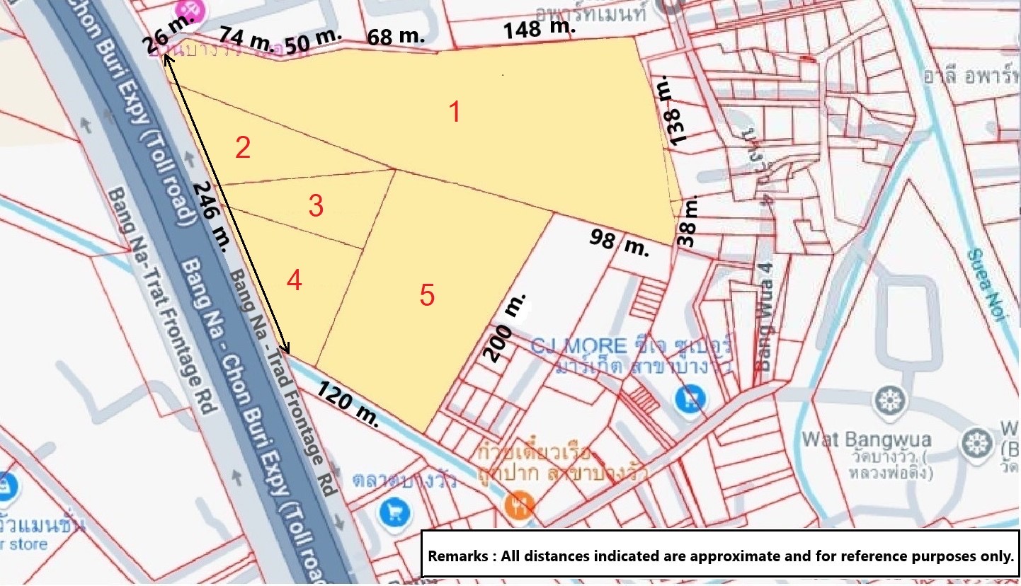 Land for sale on Bangna-Trad Road Km.39 image