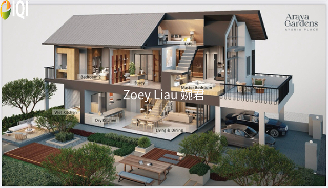 Araya Gardens @ Ayuria Place 2 Storey Superlink Terrace House Alamesra  image