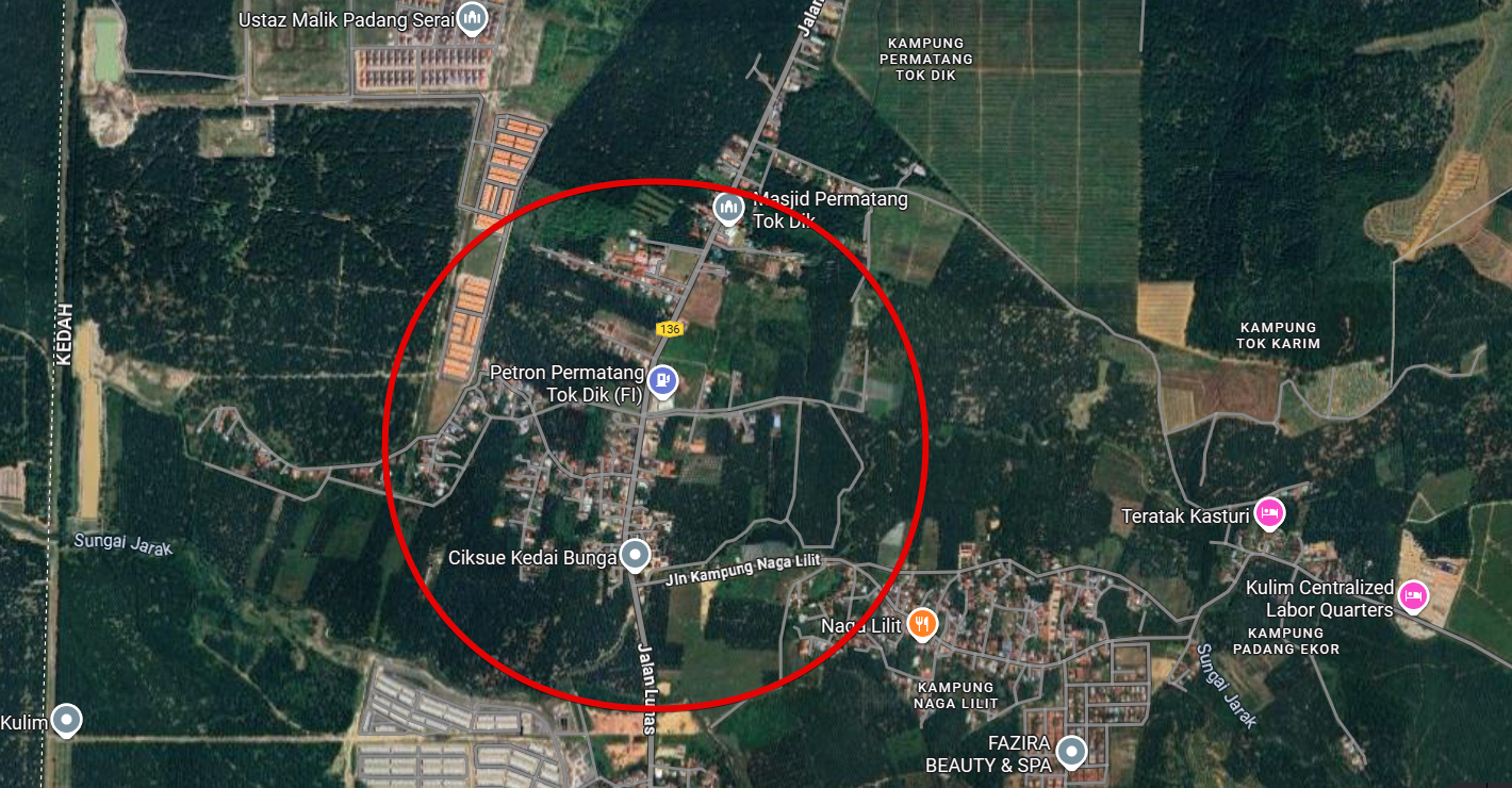 3.7 Acres Residential Zoning Jalan Padang Serai, Mukim Naga Lilit, Kulim, Kedah @ RM 28/sqft image