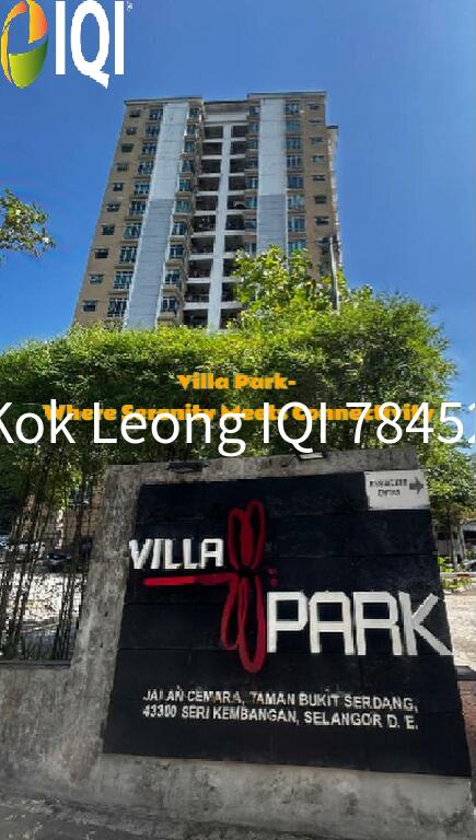 Villa Park Condominium, Seri Kembangan 3+1R, 2B For Sale image