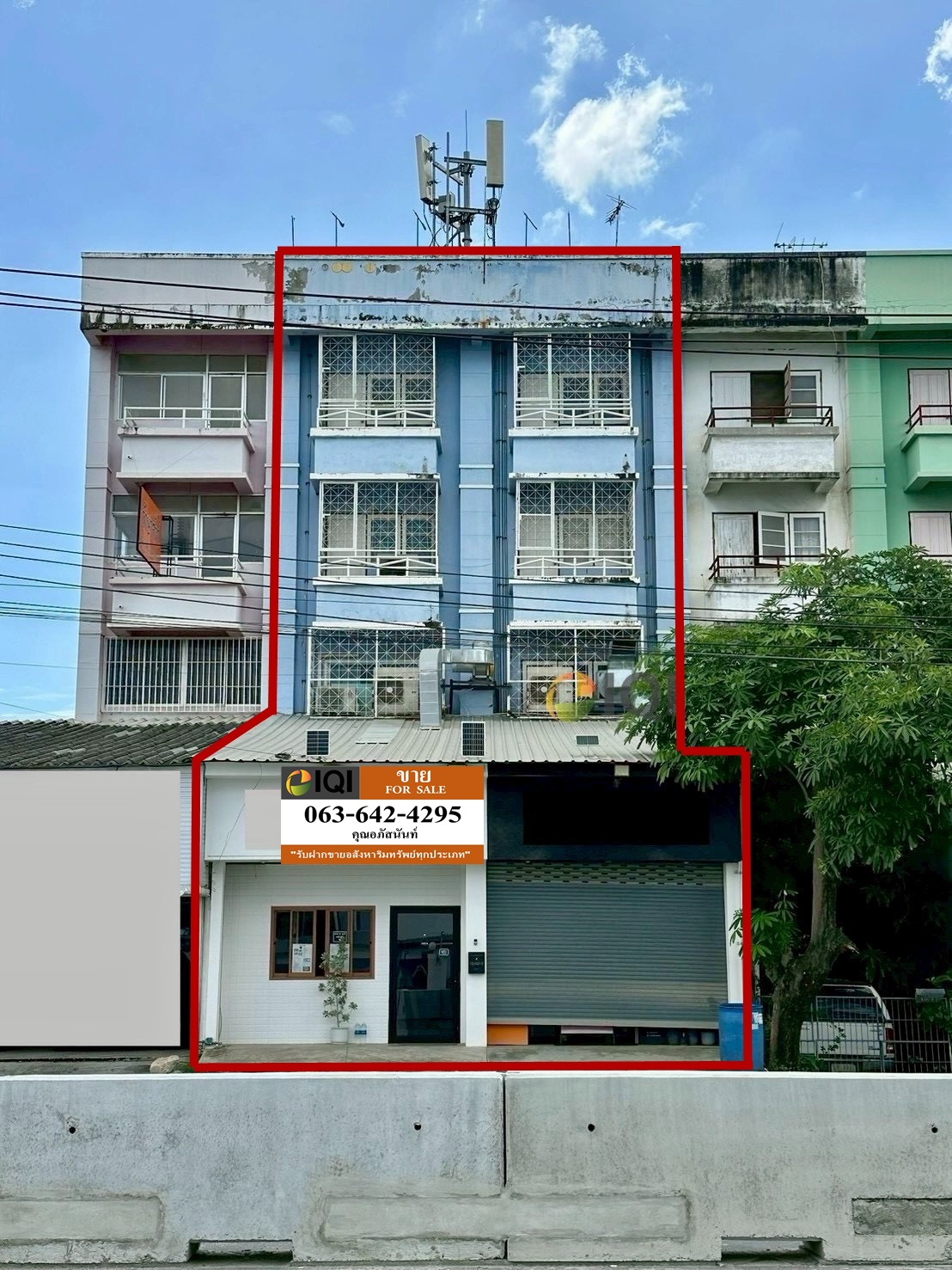 5 storey Commercial building for sale, 2 units, Nam Daeng - Bang Phli Road, near 2 electric train lines and near the expressway. image