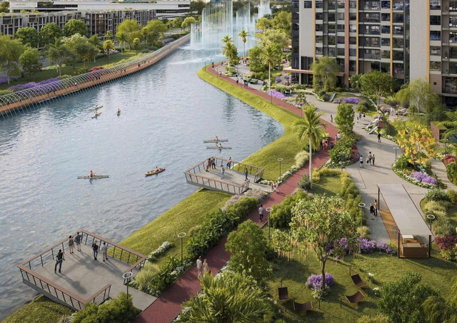 𝐌𝐀𝐒𝐓𝐄𝐑𝐈 𝐏𝐀𝐑𝐊 𝐏𝐋𝐀𝐂𝐄 (CT5) - THE GLOBAL CITY - Luxury apartment product line from Masterise Homes, located next to the Musical Water Canal - the new center of HCMC image