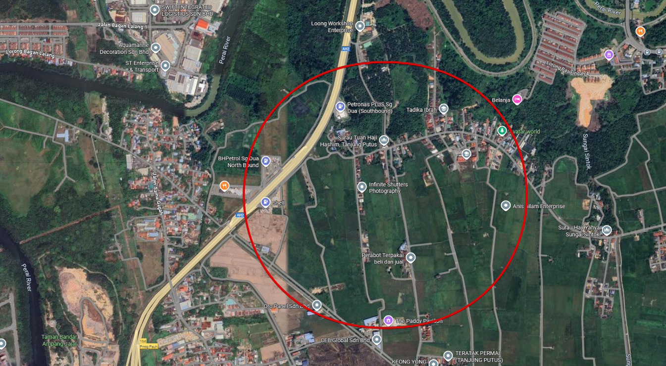 1.8 Acres Agriculture Zoning Tanjung Putus, Sungai Dua, Penang @  RM 40/sqft image