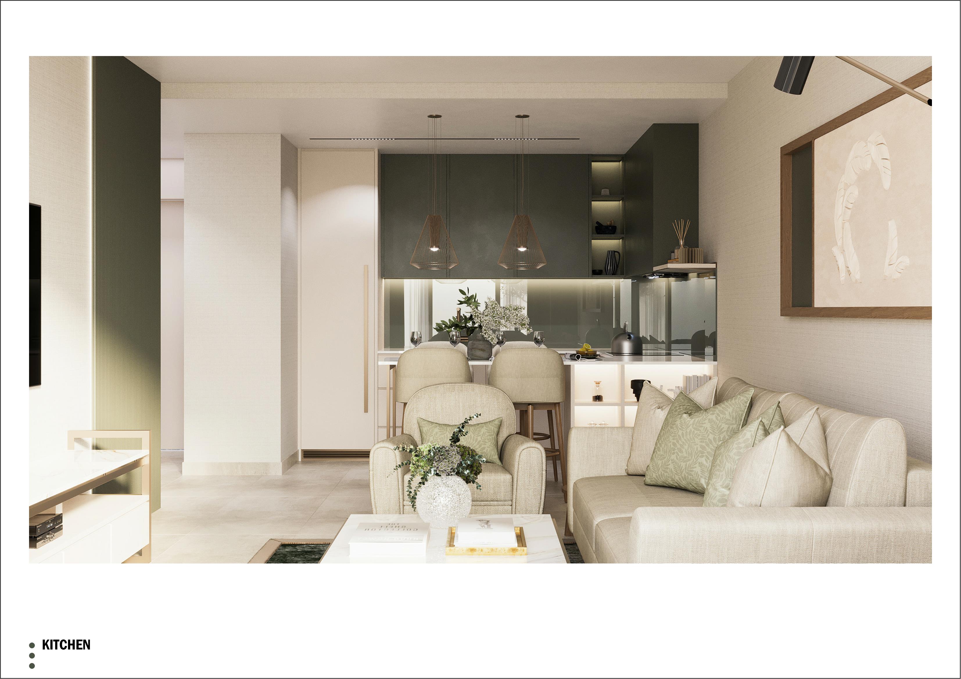 First-line one-bedroom apartments in the Marin Bay complex image