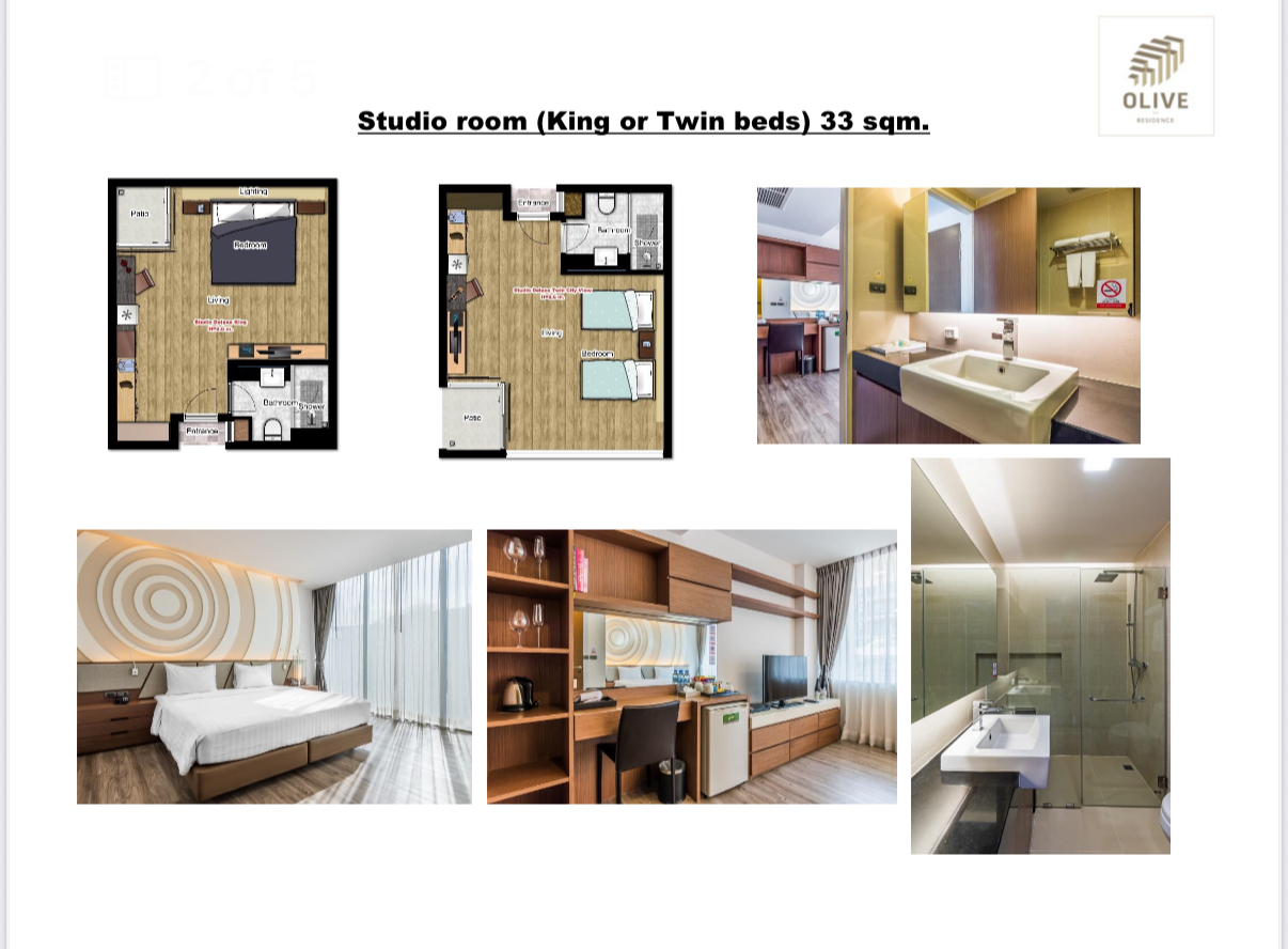 For Rent Olive Hotel Sukhumvit 64 ( Studio Deluxe 33 Sqm.) image