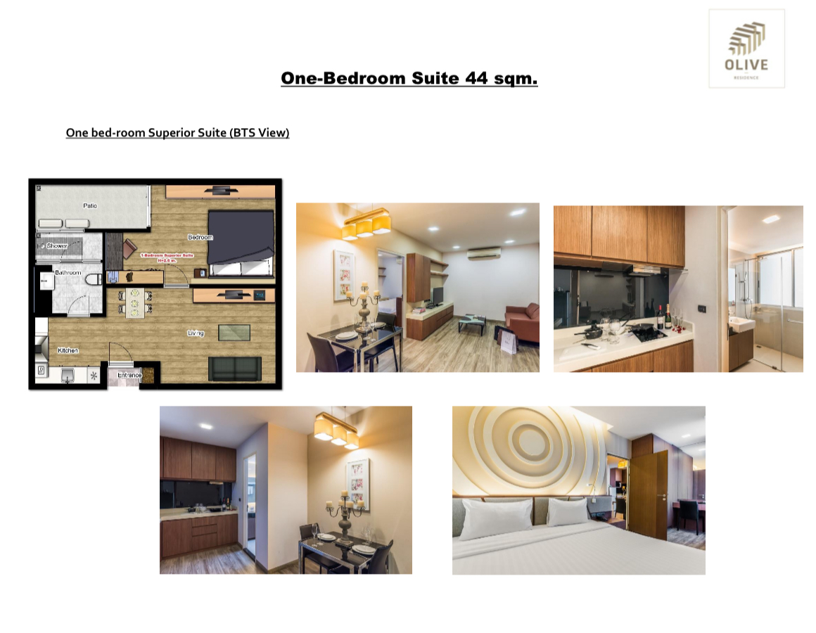 For Rent Olive Sukhumvit 64 ( One Bedroom Suite 44 sqm.) image