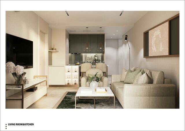 First-line two-bedroom apartments in the Marin Bay complex image