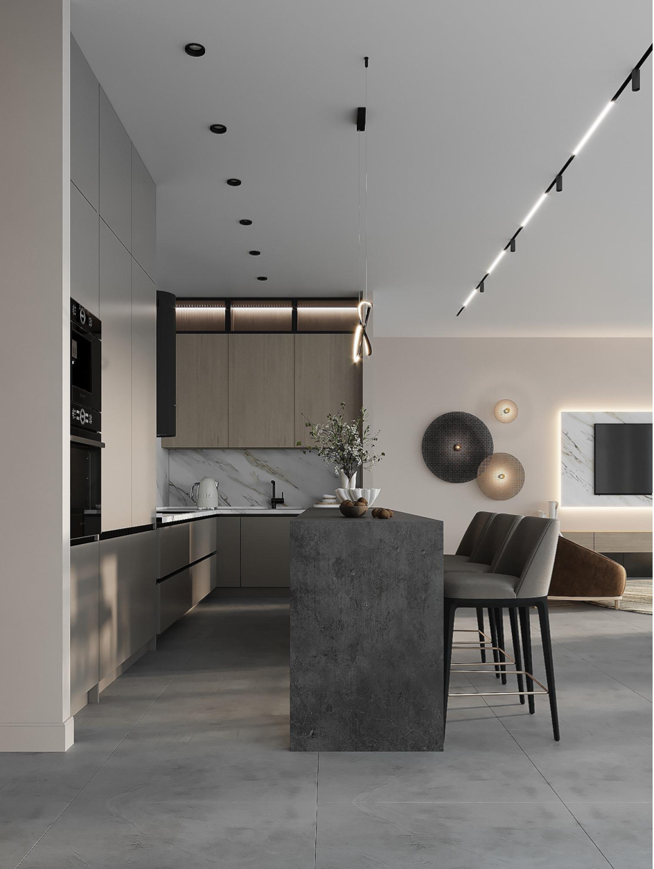 Modern One-Bedroom Loft Apartment in The Cube Premium Complex image