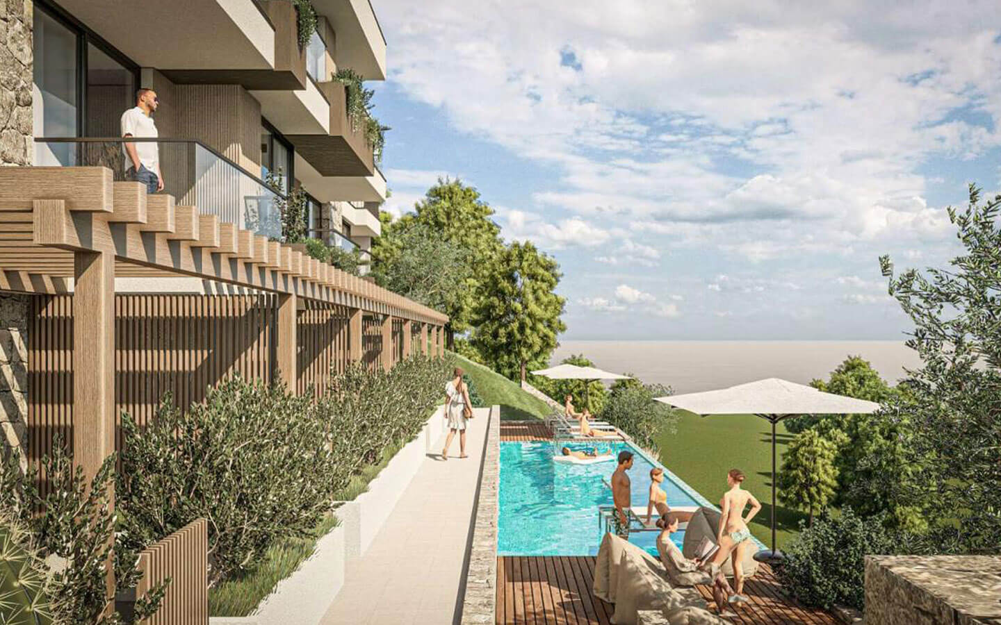 Three-bedroom apartment in the Aren Village residence buildings, Budva image