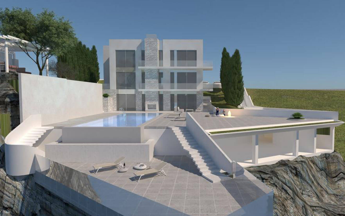 Modern 4-Bedroom Villa with Panoramic Open Sea View image