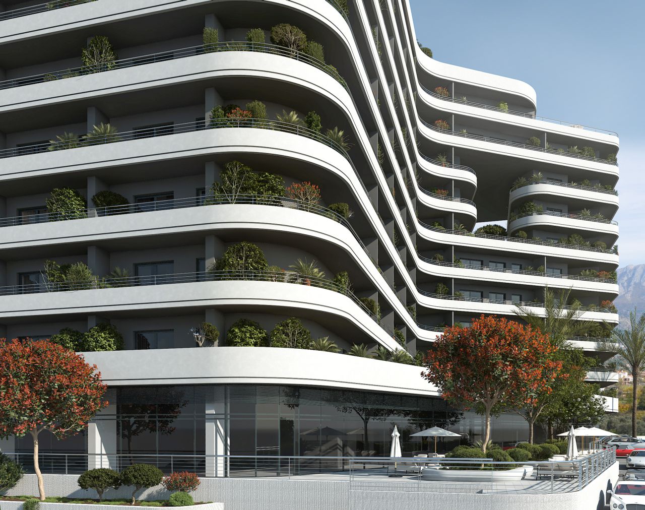 Four-bedroom duplex apartments in the Zaha Place residential building image