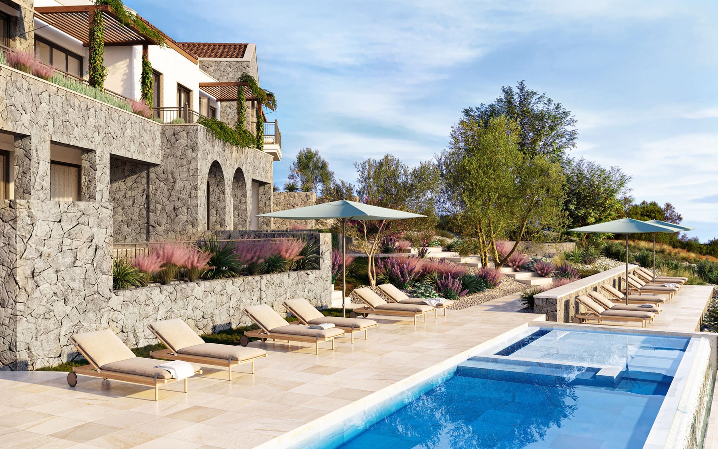 Three-bedroom apartments for sale near golf course – Lustica Bay Peaks image