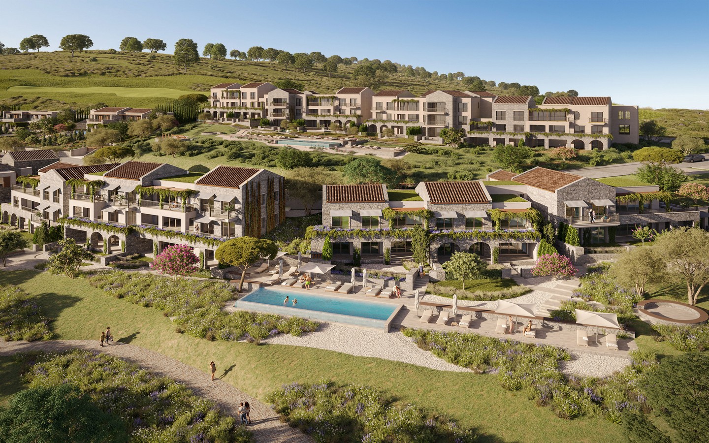Three-bedroom apartments for sale near golf course – Lustica Bay Peaks image