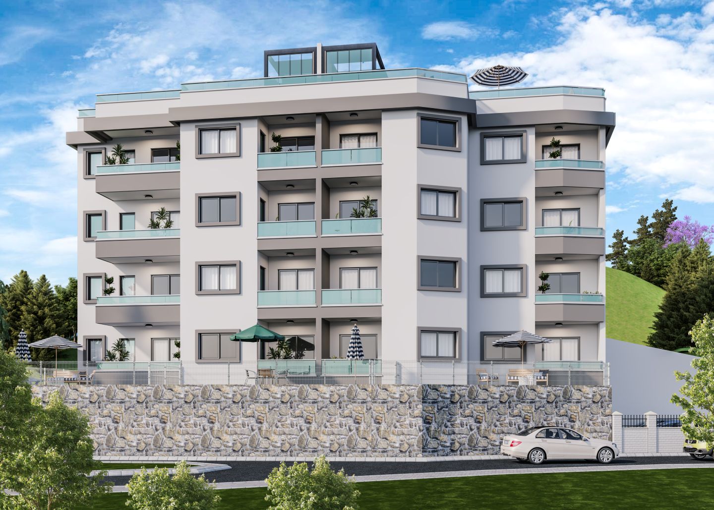 Two-bedroom apartment in the Aren Village residence buildings, Budva image