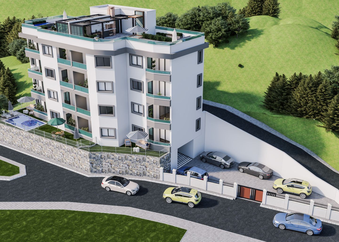 Two-bedroom apartment in the Aren Village residence buildings, Budva image