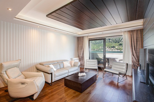 Modern apartment with sea view in Dobrota image