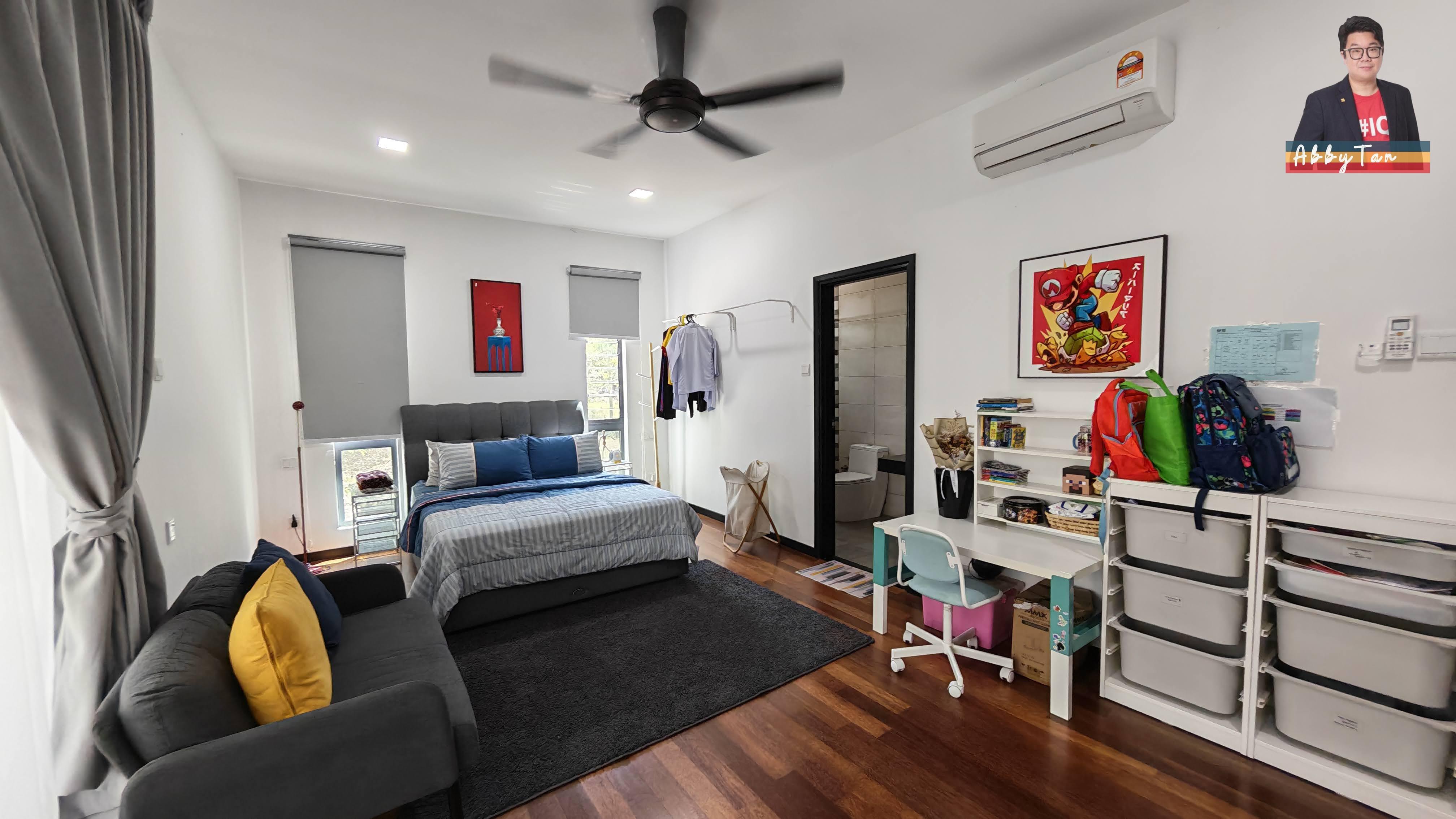 Prestige Semi-D @ Taman Manikar Likas | 3 Storey | Spacious & Renovated image