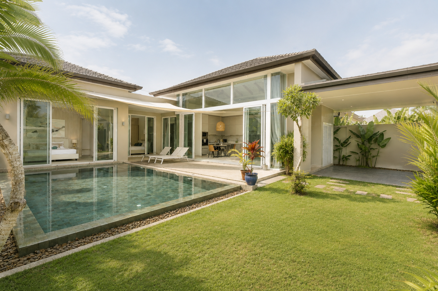 EXCLUSIVE 3-BEDROOM POOL VILLA FOR SALE IN CHERNG TALAY, PHUKET image