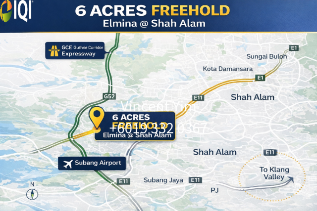 Shah Alam Elmina Freehold Industrial Land For Sale | Medium Industrial Zoning image