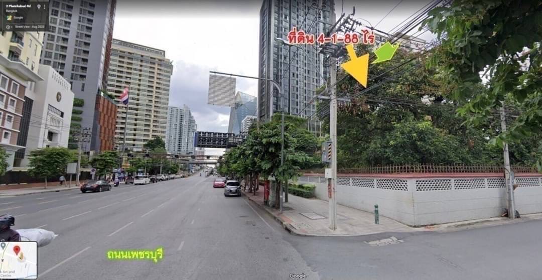 Land for Sale – 7152 square meters on Phetchaburi Road, Adjacent to Phetchaburi Soi 11 image