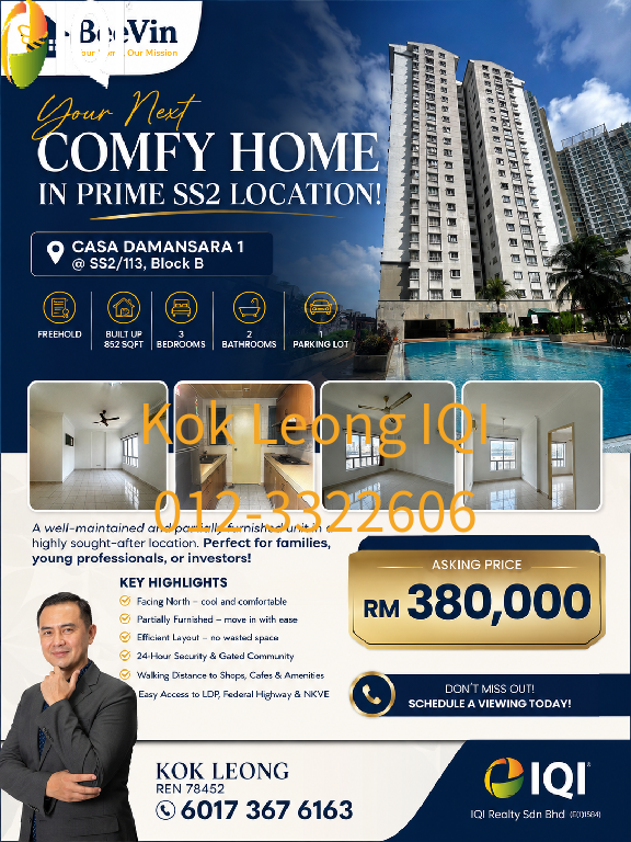  Casa Damansara 1 Unfurnished 3R 2B PJ SS2 Condominium for sale image