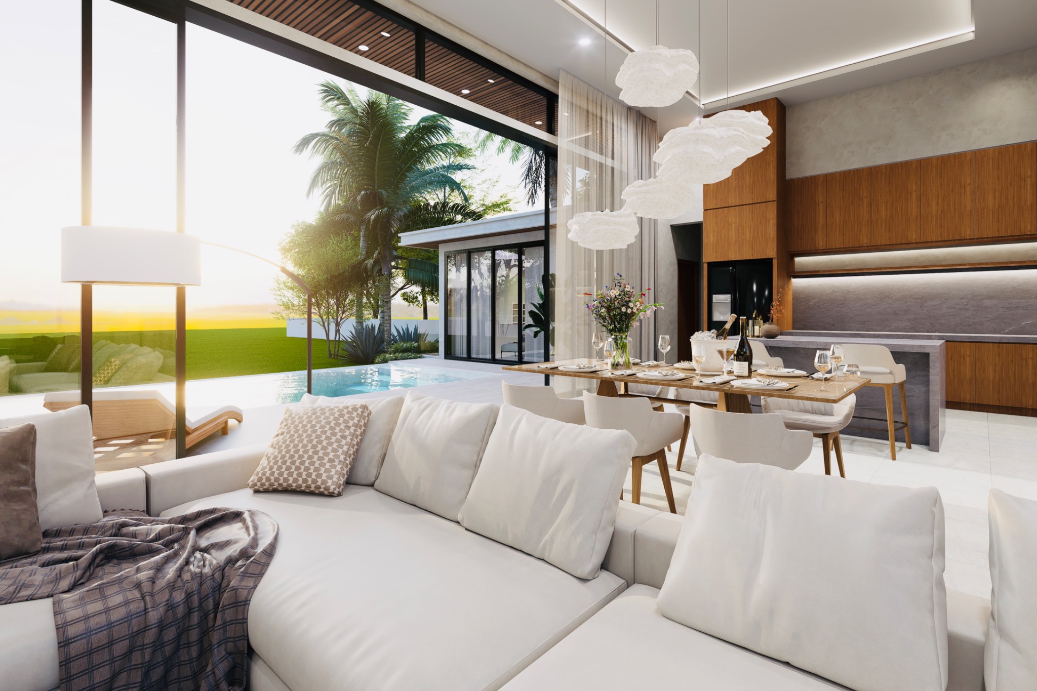 FULLY FURNISHED LUXURY POOL VILLA + FREE 10kW Solar System Included image