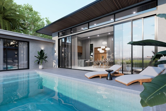 FULLY FURNISHED LUXURY POOL VILLA + FREE 10kW Solar System Included image