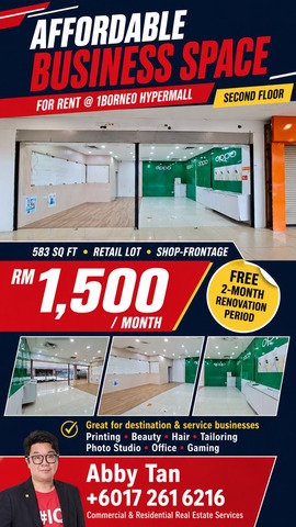 🔥 AFFORDABLE BUSINESS SPACE FOR RENT @ 1BORNEO HYPERMALL 🔥 photo