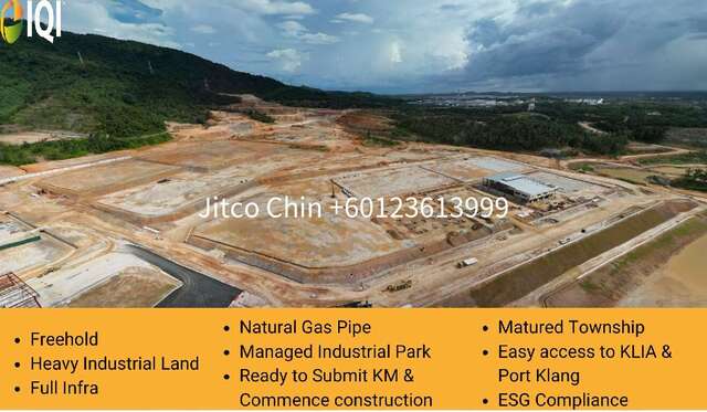 100ac Freehold Heavy industrial Land Senawang Nilai Sendayan Seremban ESG High power photo