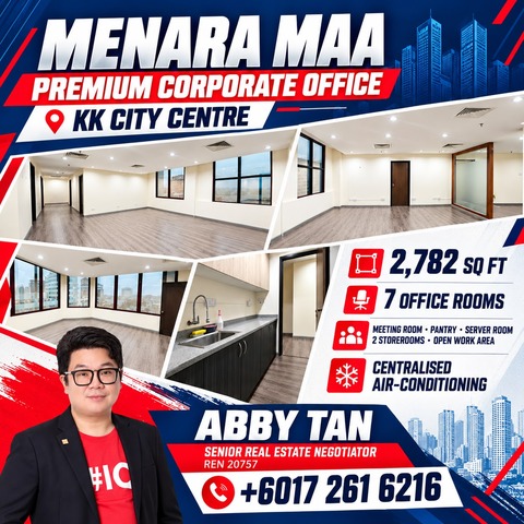 Looking for spacious, presentable office in KK City Centre? photo