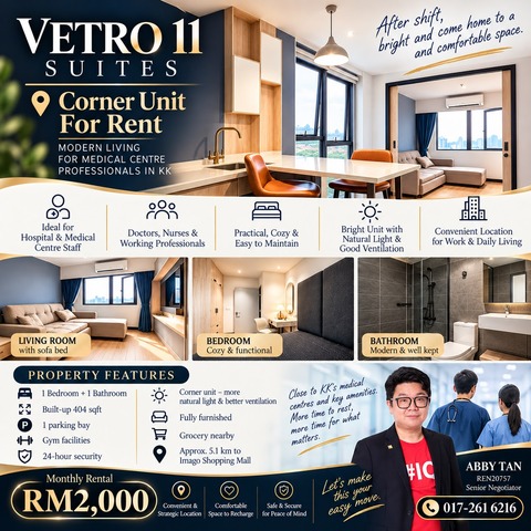 Fully Furnished, Easy Living — Vetro 11 @ Penampang